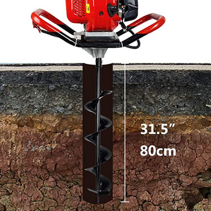 Powerful Gas Powered Post Hole Auger Digger Drill With Drill Bits - Westfield Retailers