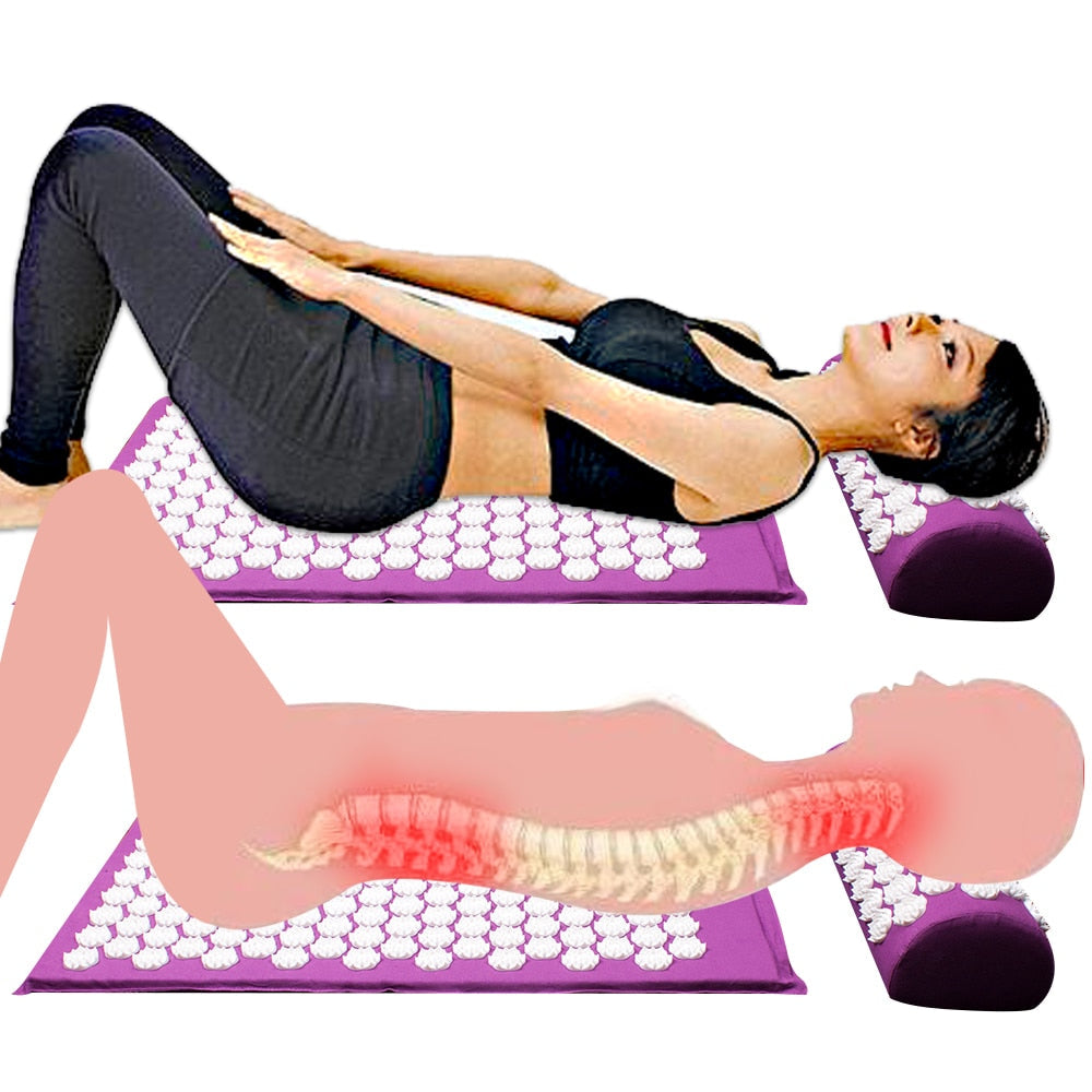 HexoRelief™ - Acupressure Yoga Mat & Pillow Set