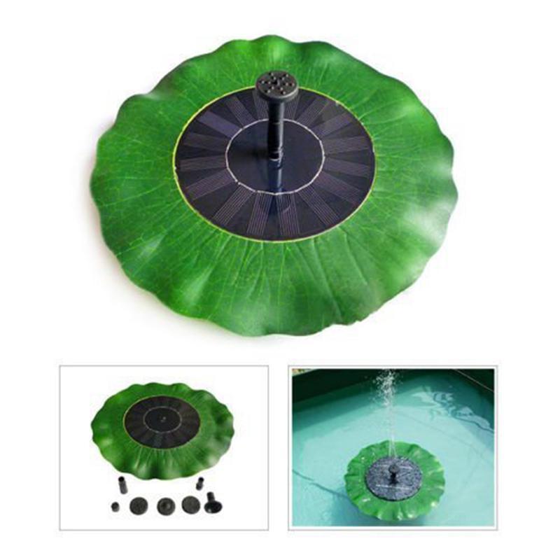 Solar Powered Leaf Shaped Garden Bird Bath Water Fountain Pump - Westfield Retailers