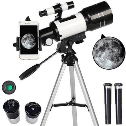 Beginner Friendly Astronomical Telescope - Moon-watching w/ Tripod Table Present - 150x Zoom - Westfield Retailers