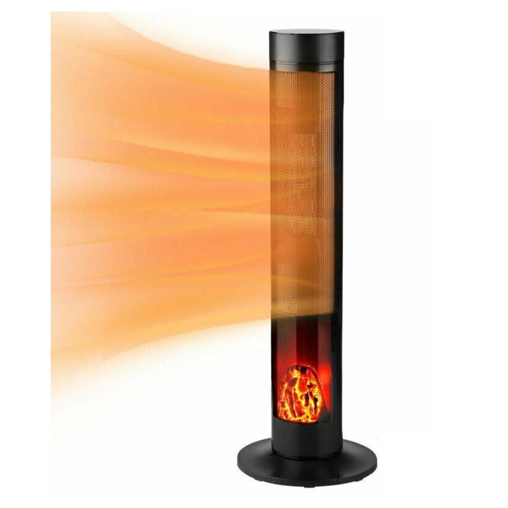 Free Standing Indoor / Outdoor Electric Space Tower Patio Heater With Thermostat - Westfield Retailers