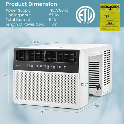 10000/12000 BTU(Ashrae) Window Air Conditioner with Handy Remote