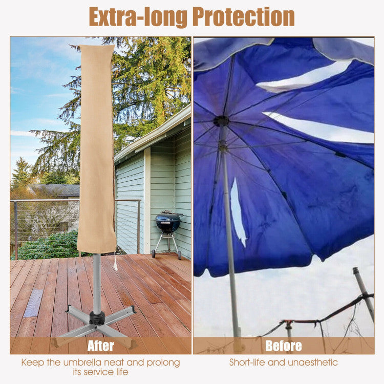 UmbrellaShade - Cantilever Patio Umbrella Cover with Fiberglass Rod