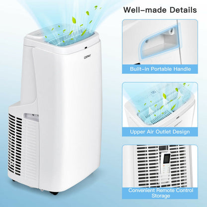 9000 BTU(Ashrae) 3-in-1 Portable Air Conditioner with Remote Control