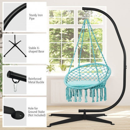 Hanging Hammock Chairs with solid steel C stand frame