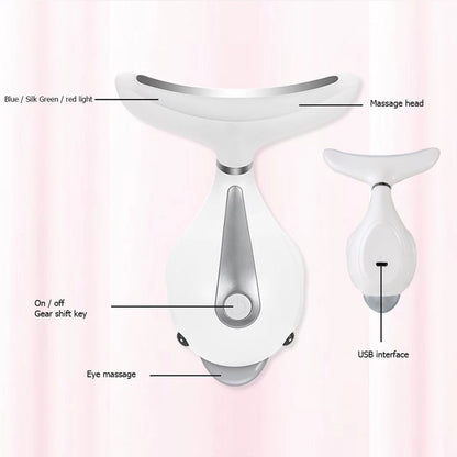 HexoSkin™ LED Photon Therapy Face & Neck Lifting Massager