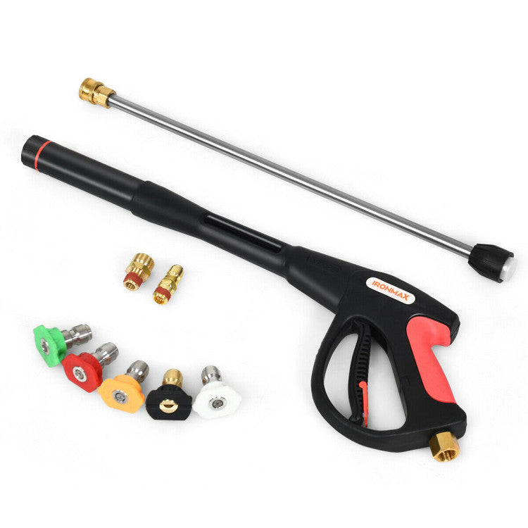 Pressure Washer Gun with 20-Inch Extension Wand Lance- upto 4000 PSI