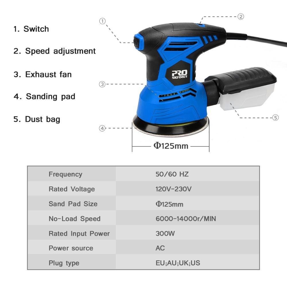 Electric Handheld Orbital Palm Sander Machine - Westfield Retailers