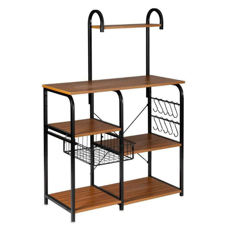 Premium Kitchen Microwave Storage Cart Stand 35.5" - Westfield Retailers