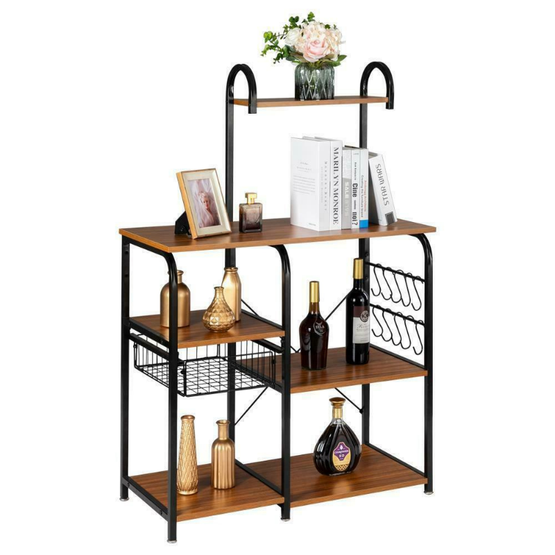 Premium Kitchen Microwave Storage Cart Stand 35.5" - Westfield Retailers