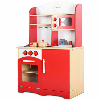 Ultimate Kids Wooden Play Toy Kitchen Set - Westfield Retailers