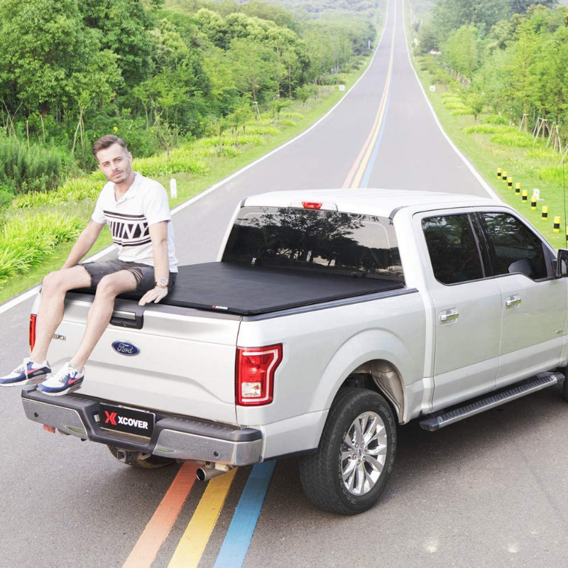 Retractable Pickup Truck Roll Up Tonneau Tri Fold Bed Cover 5.6 FT - Westfield Retailers