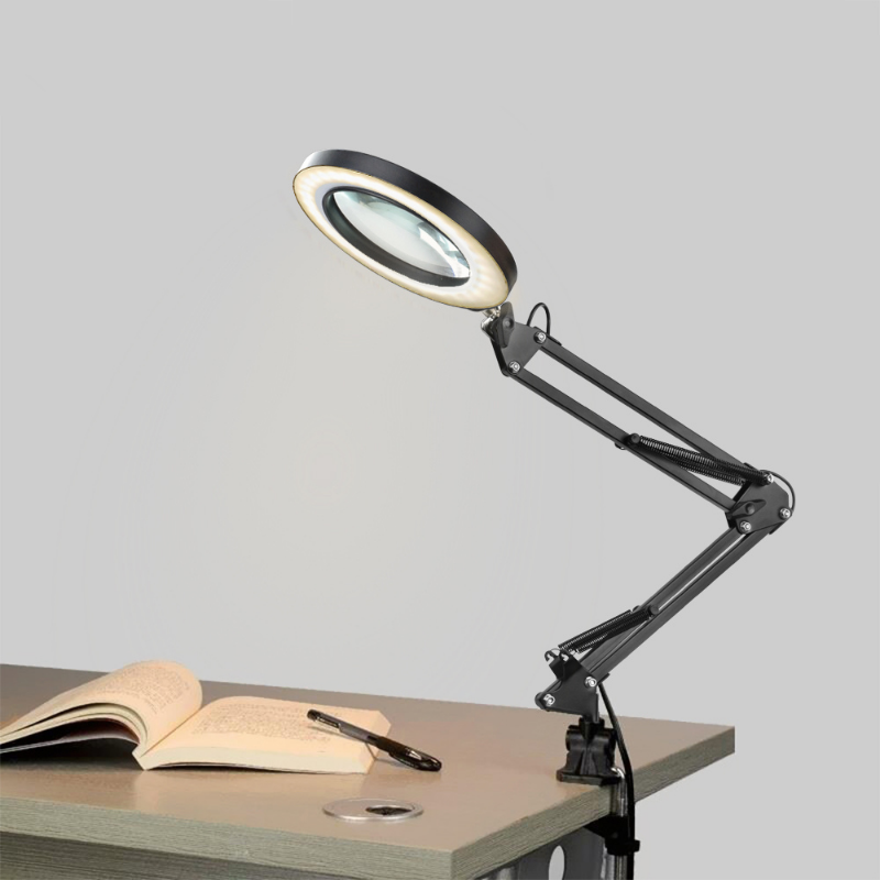 Flexible LED Lighted Magnifying Desk Glass Lamp - Westfield Retailers