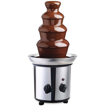 4 Tier Chocolate Fondue Fountain Stainless Steel Machine - Westfield Retailers