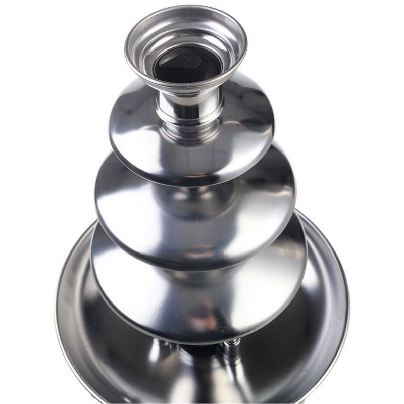 4 Tier Chocolate Fondue Fountain Stainless Steel Machine - Westfield Retailers