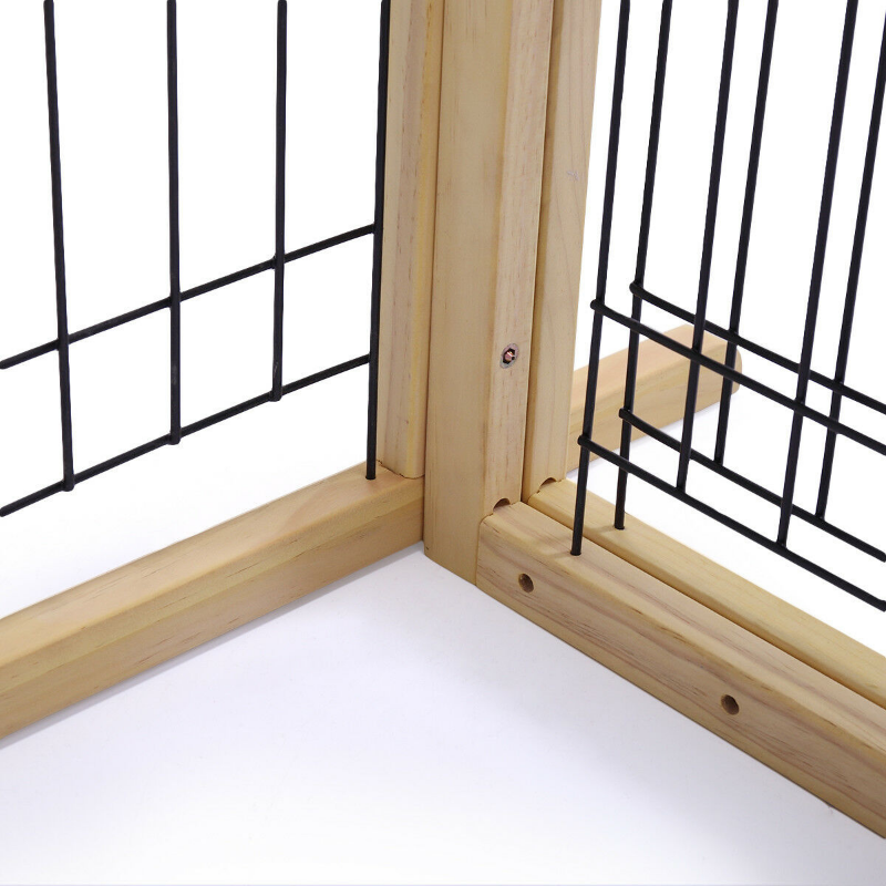 Solid Wood Indoor Freestanding Adjustable Pet Gate 21" - Westfield Retailers