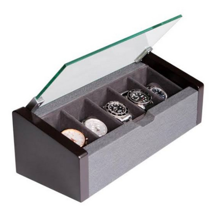 Premium Modern Luxury Watch Holder Display Box With Glass Top - Westfield Retailers