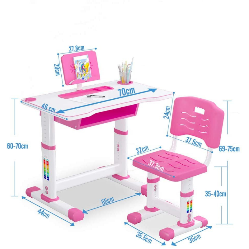 Premium Kids Adjustable Study Desk And Chair Set - Westfield Retailers