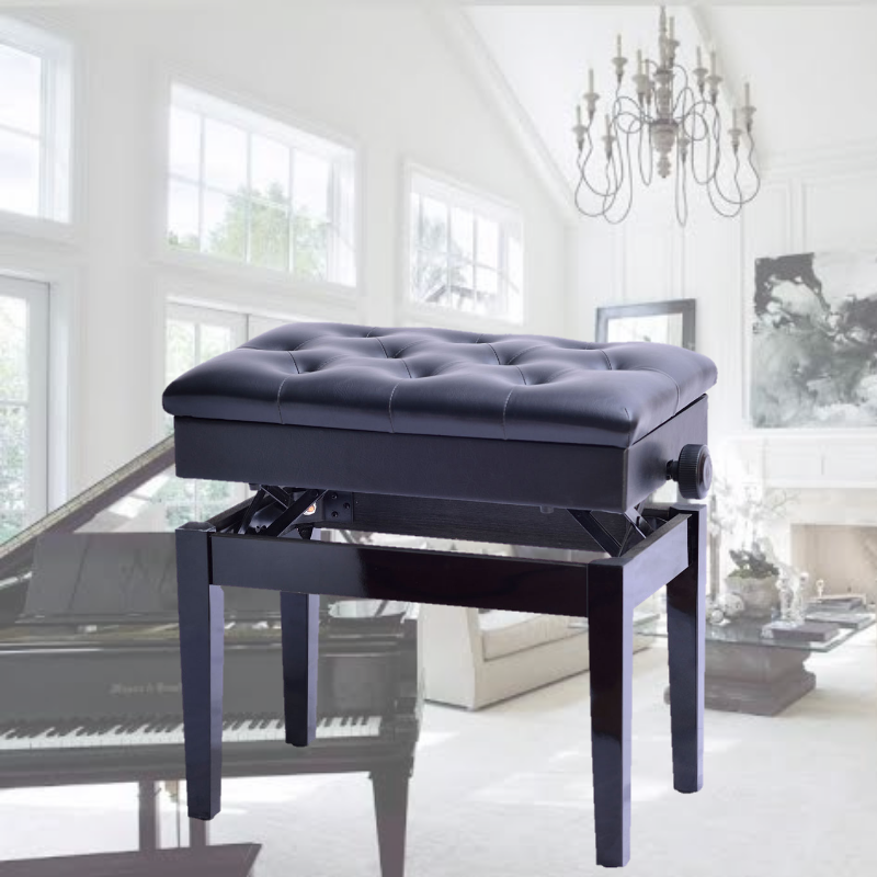 Premium Adjustable Piano Stool Bench Seat With Storage - Westfield Retailers