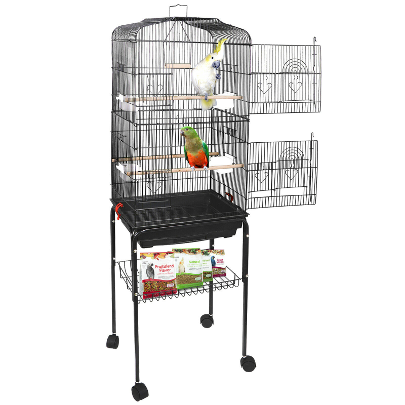 Portable Large Big Bird Cage With Wheels 59" - Westfield Retailers