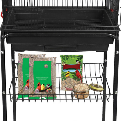 Portable Large Big Bird Cage With Wheels 59" - Westfield Retailers