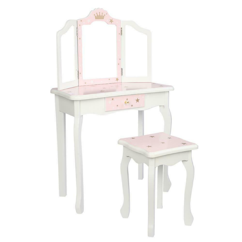 Girls Pretend Play Makeup Vanity Table Set - Westfield Retailers