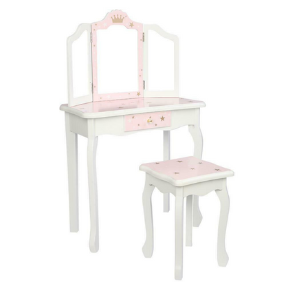 Girls Pretend Play Makeup Vanity Table Set - Westfield Retailers