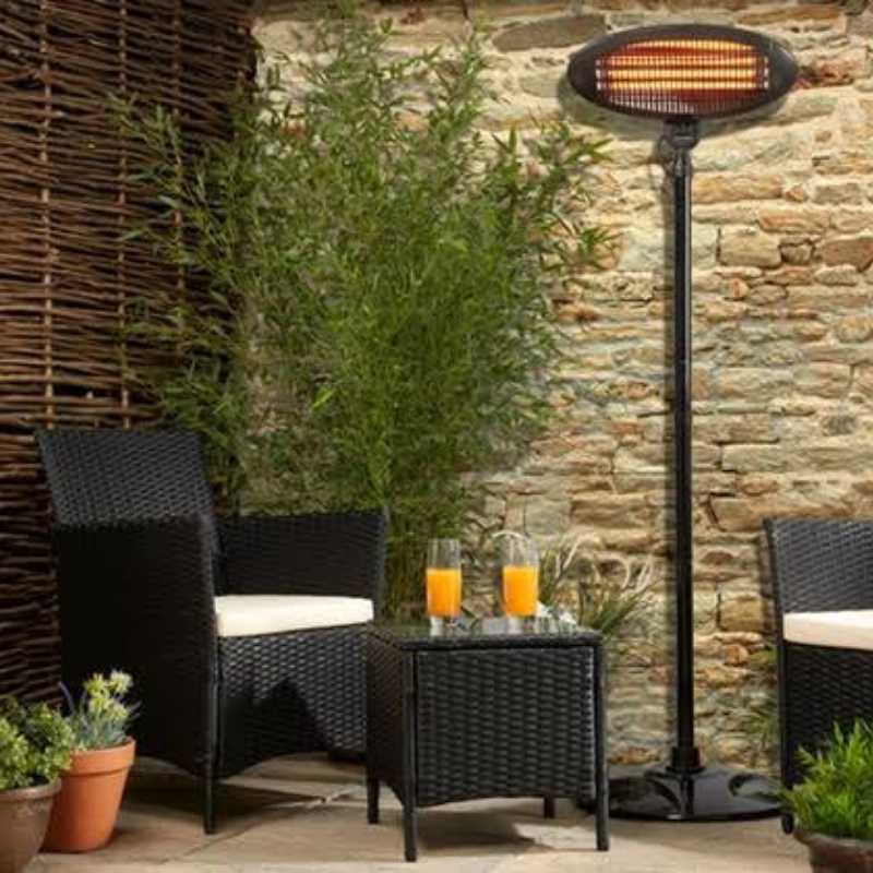 Premium Outdoor Hiland Electric Infrared Patio Heater 1500W - Westfield Retailers