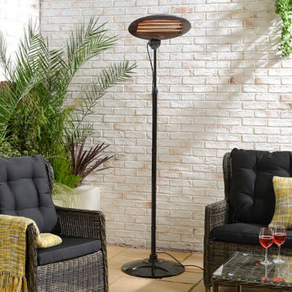 Premium Outdoor Hiland Electric Infrared Patio Heater 1500W - Westfield Retailers