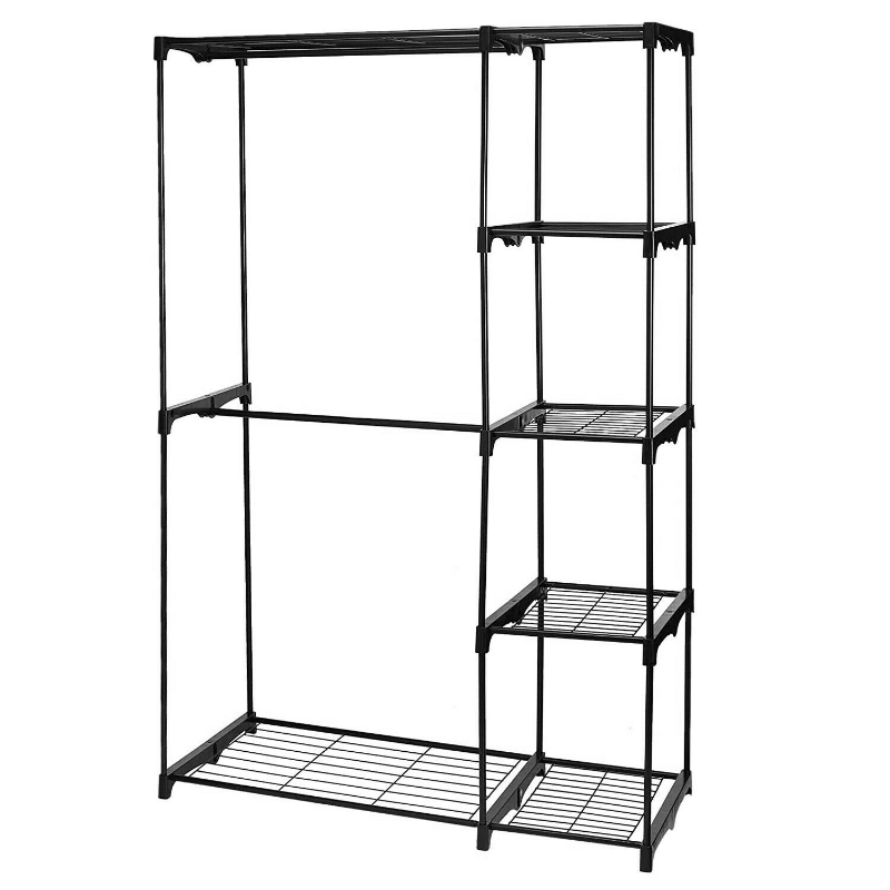 Large Freestanding Metal Clothing Closet Organizer Shelf 68in - Westfield Retailers