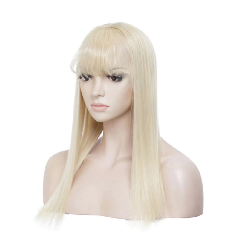 Women's Natural Synthetic Clip On Hair Topper With Bangs - Westfield Retailers