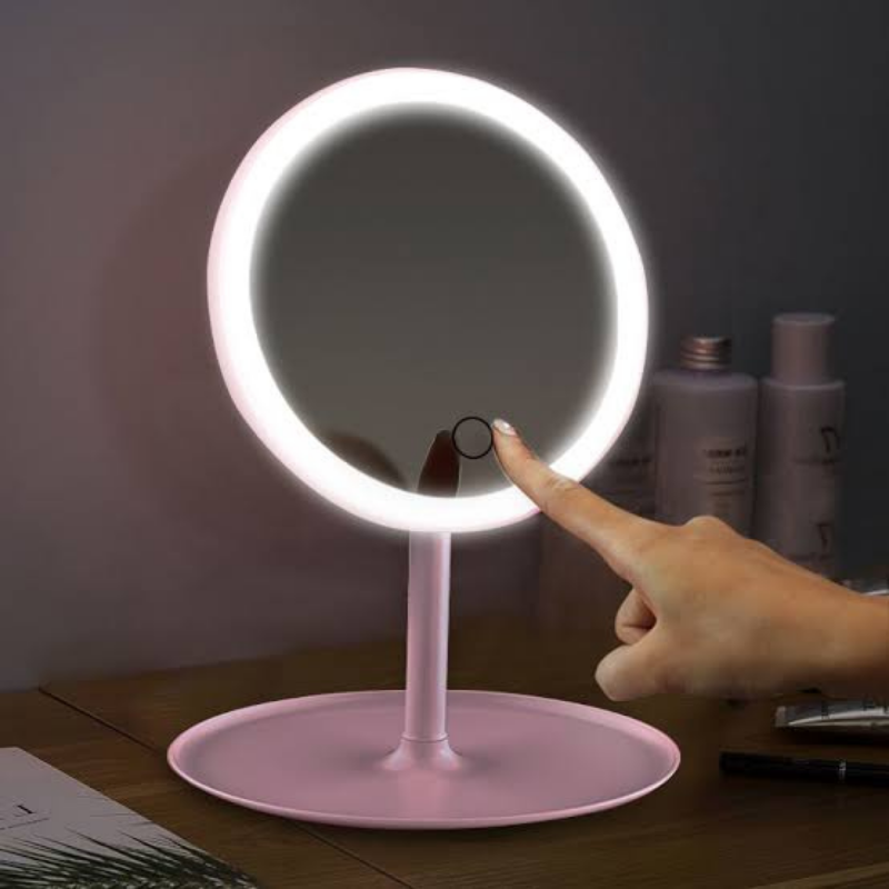 Compact Adjustable LED Light Up Makeup Face Mirror - Westfield Retailers