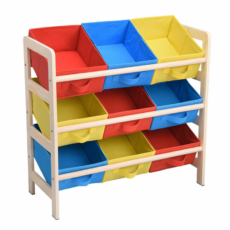 Kids Large Spacious Toy Storage Organizer With 9 Bins - Westfield Retailers