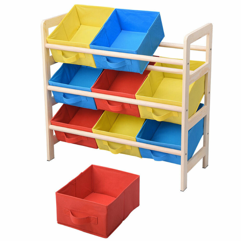 Kids Large Spacious Toy Storage Organizer With 9 Bins - Westfield Retailers