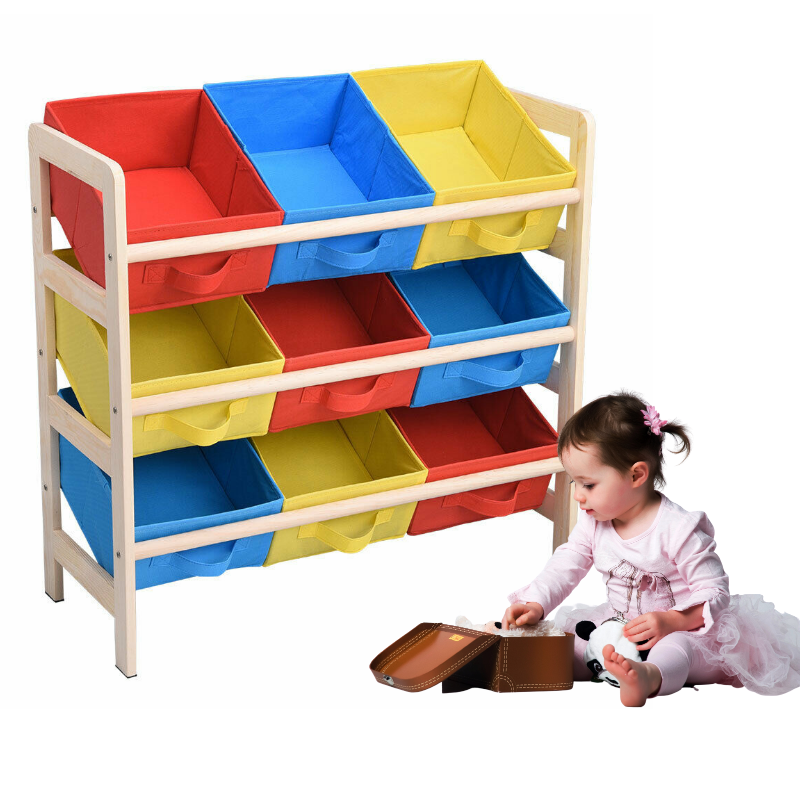 Kids Large Spacious Toy Storage Organizer With 9 Bins - Westfield Retailers