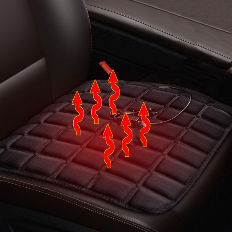 Premium Heated / Warm Car Seat Cover Pad 43×43cm - Westfield Retailers