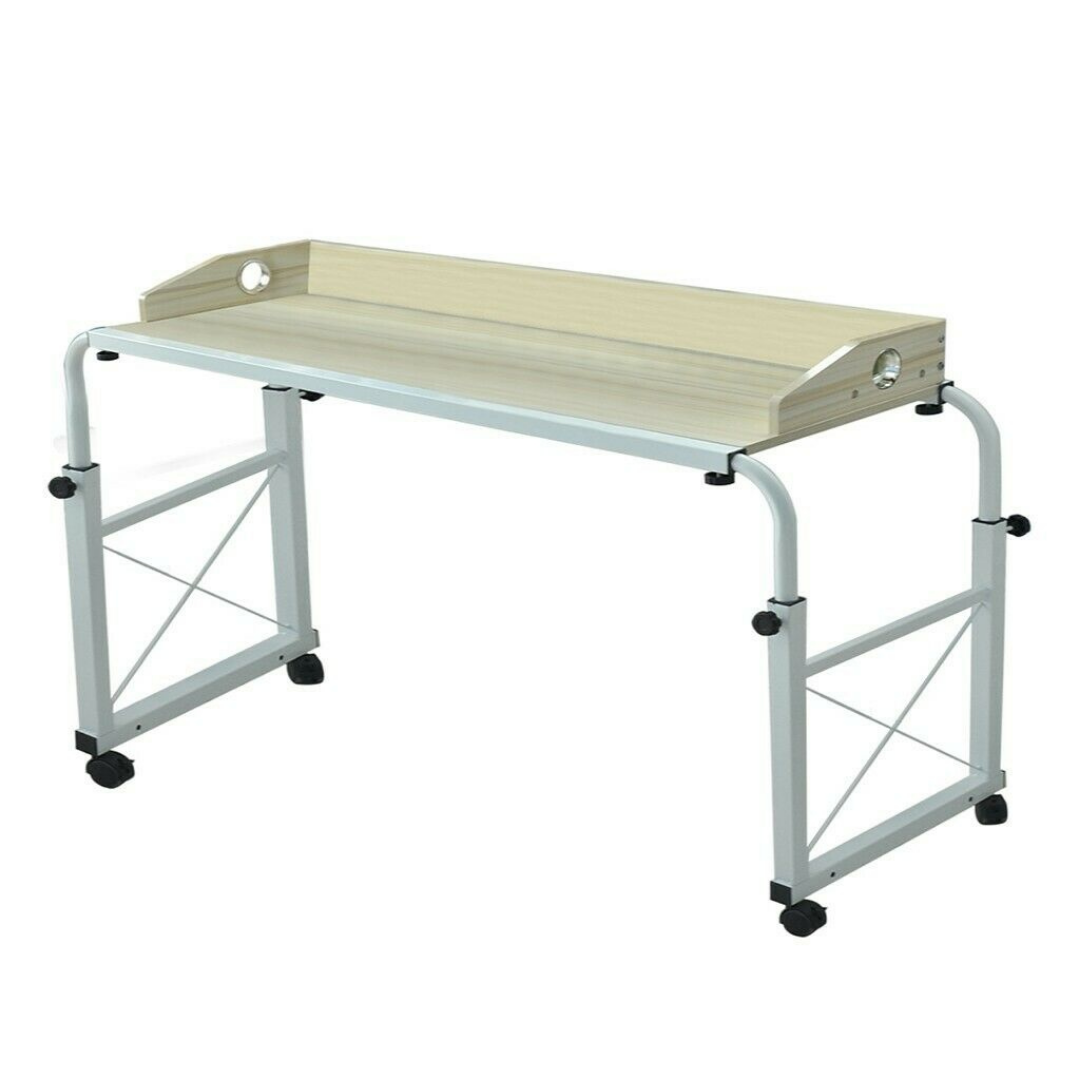 Large Spacious Adjustable Over Bed Table With Wheels - Westfield Retailers