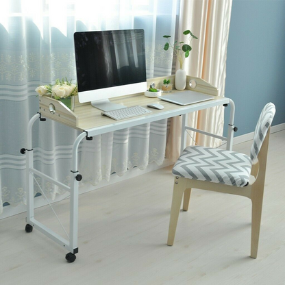 Large Spacious Adjustable Over Bed Table With Wheels - Westfield Retailers