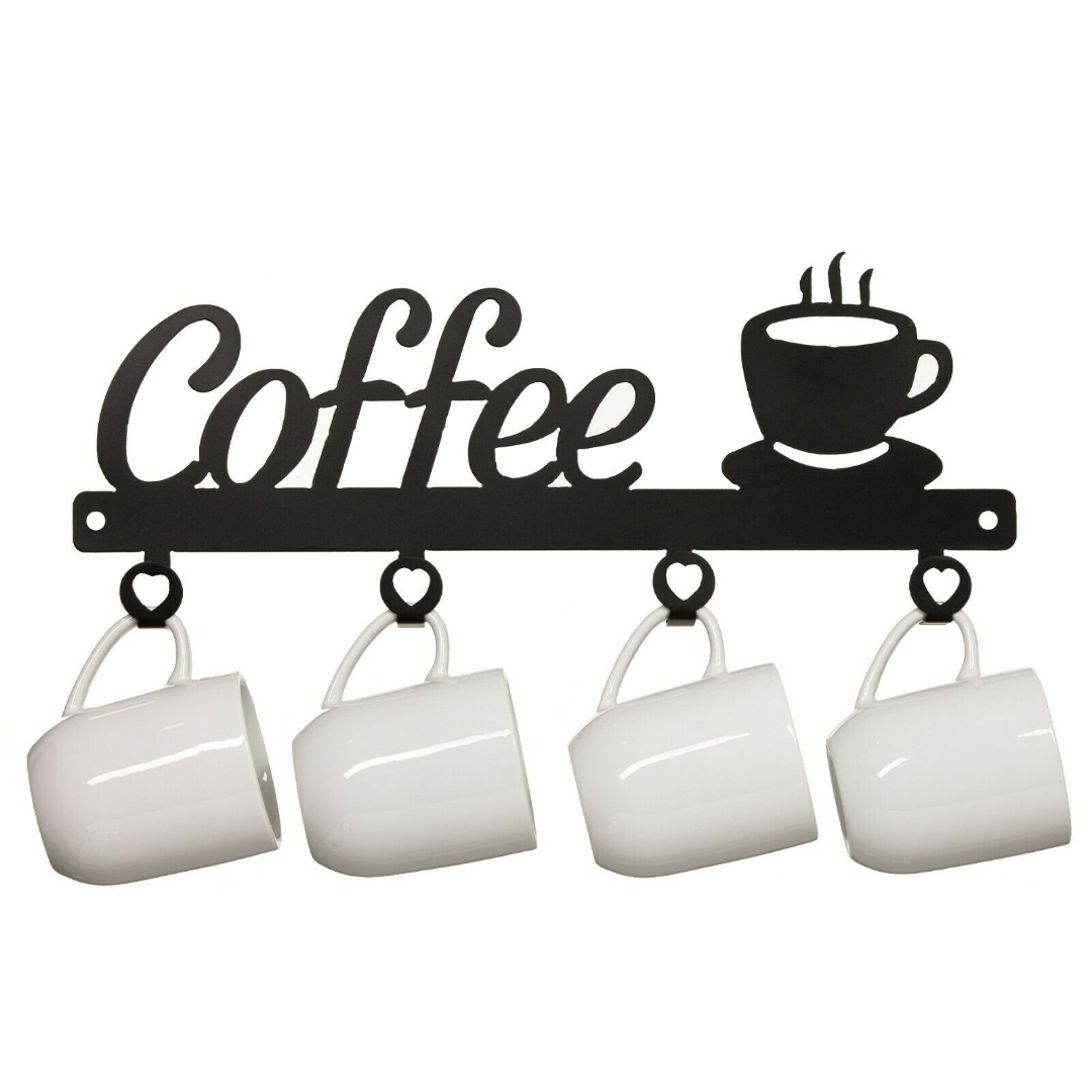 Spacious Wall Mounted Coffee Mug Holder Rack - Westfield Retailers