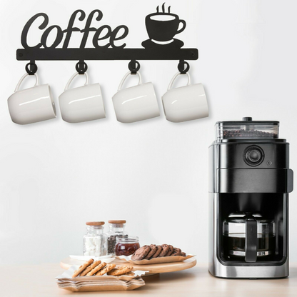 Spacious Wall Mounted Coffee Mug Holder Rack - Westfield Retailers