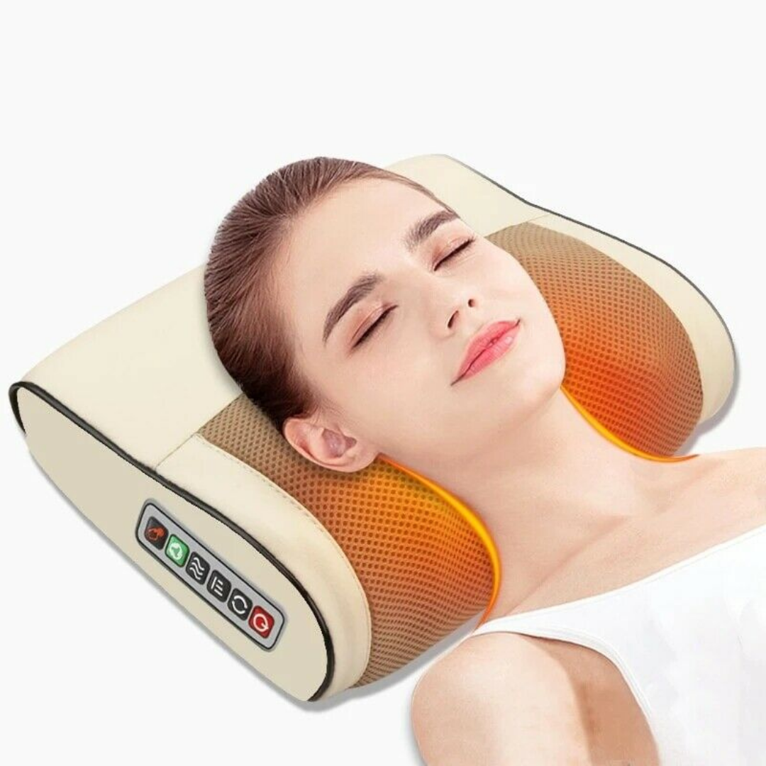 Premium Heated Electric Neck Shiatsu Massage Pillow - Westfield Retailers