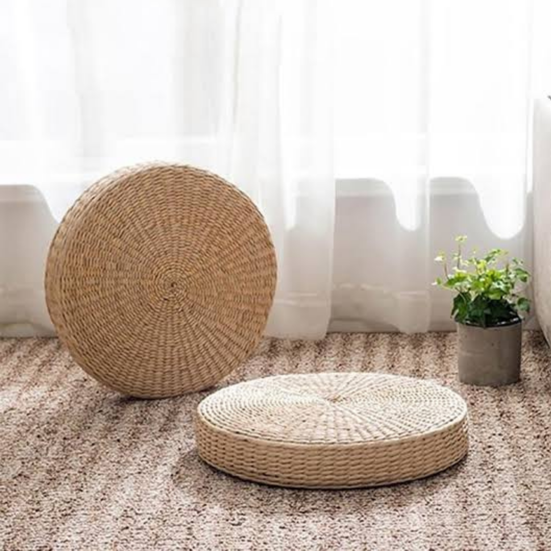 Natural Round Meditation Floor Pillow Cushion - Westfield Retailers