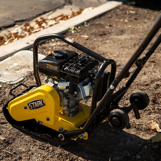 Powerful Walk Behind Vibratory Soil Dirt Plate Compactor 79cc - Westfield Retailers