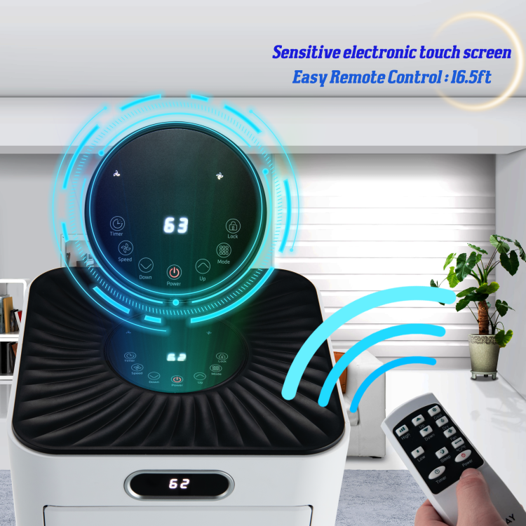 10000 BTU 4-in-1 Portable Air Conditioner with Dehumidifier and Fan Mode