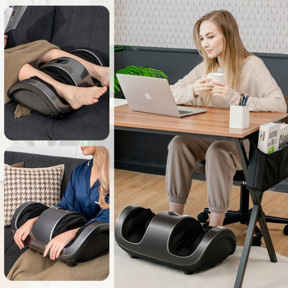 Therapeutic Shiatsu Foot Massager Calf Leg Massage Machine with Heat Deep Kneading for Plantar Fasciitis