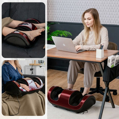 Therapeutic Shiatsu Foot Massager Calf Leg Massage Machine with Heat Deep Kneading for Plantar Fasciitis