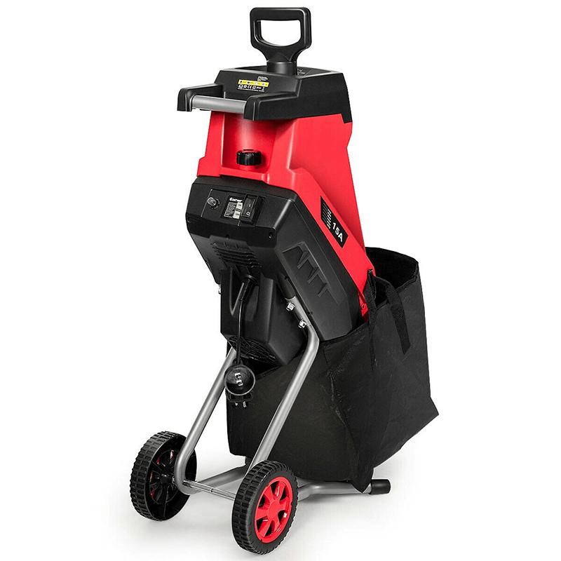 15Amp Electric Wood Chipper Shredder with Wheel - Westfield Retailers