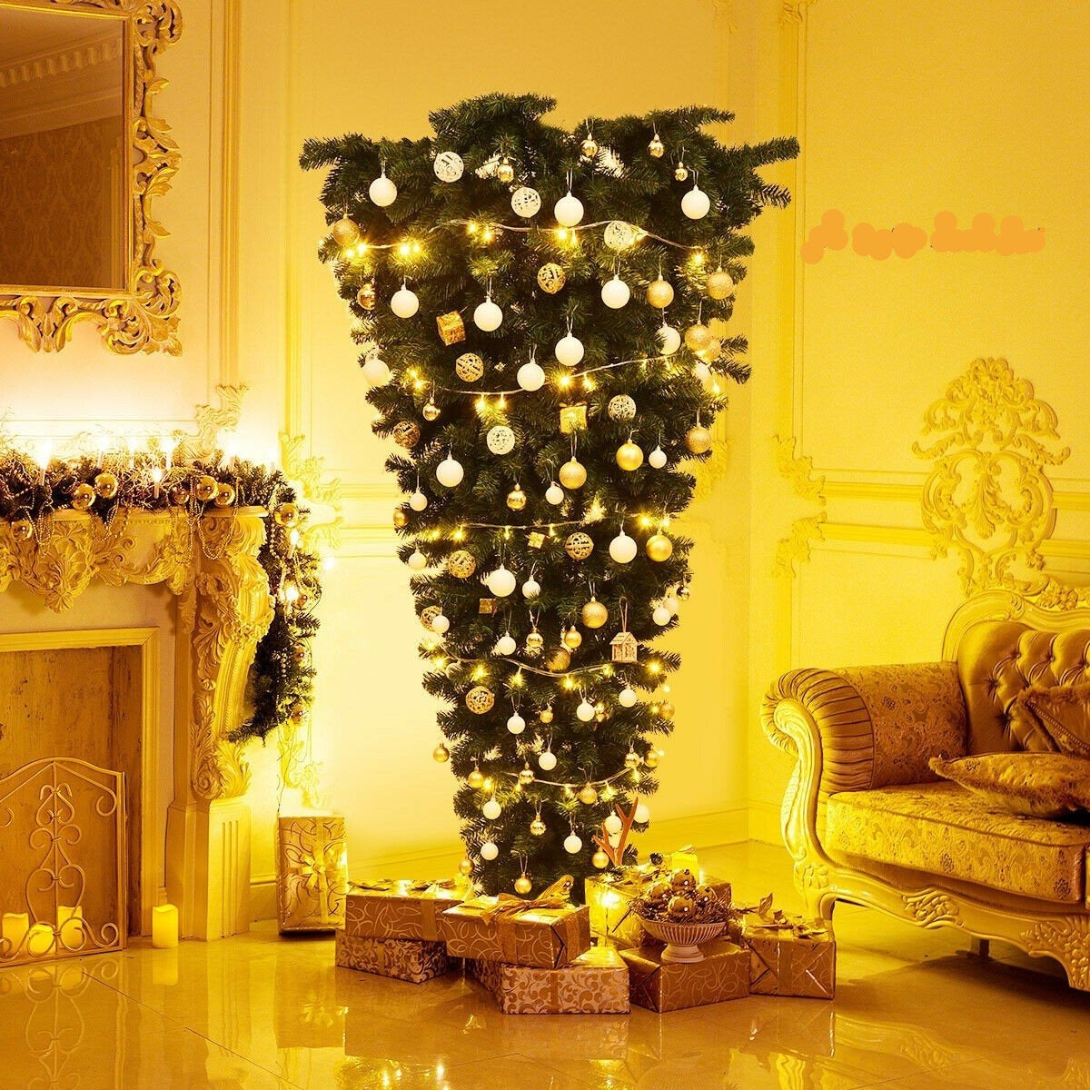 7 ft Unlit Upside Down Artificial Christmas Tree - Westfield Retailers