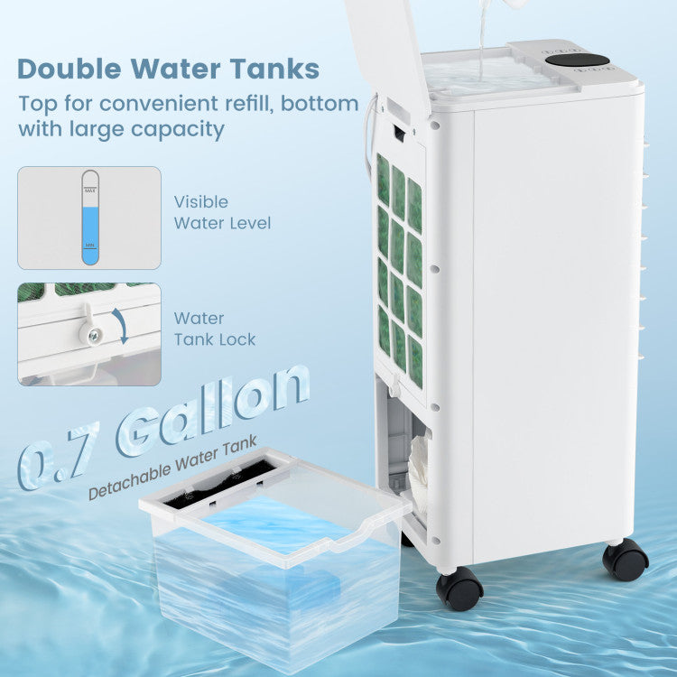 3-in-1 Evaporative Air Cooler with Remote for Home Office