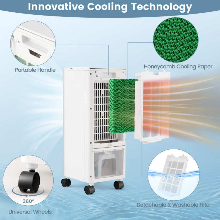 3-in-1 Evaporative Air Cooler with Remote for Home Office